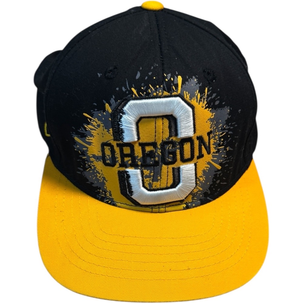 Oregon Ducks NCAA‎ Top Of The World Snapback Hat Cap Black Yellow UO